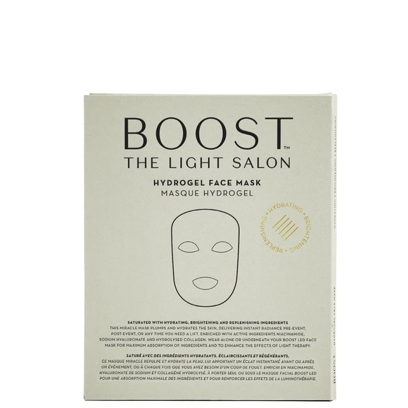 NIB The Light Salon Boost Hydrogel Face Mask (Pack of 5) $60 - Picture 1 of 7